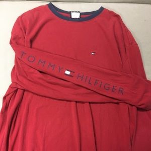 Tommy Hilfiger vintage red long sleeve
